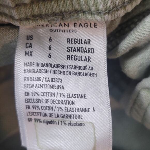 American Eagle AEO Tomgirl Jogger Jean Light Green Size 6R - Picture 5 of 8